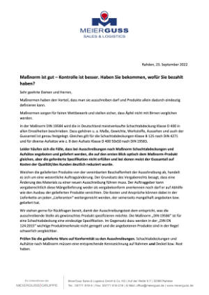 Maßnorm ist gut – Kontrolle ist besser. Vorschaubild, um das zugehörige PDF in einem neuen Fenster zu öffnen.