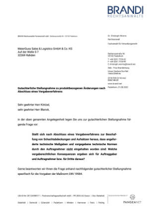Gutachterliche Stellungnahme. Vorschaubild, um das zugehörige PDF in einem neuen Fenster zu öffnen