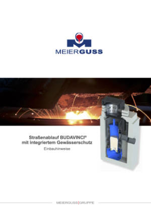 Bedienungs-, Einbau- und Wartungshinweise. Straßenablauf BUDAVINCI® mit integriertem Gewässerschutz. Bitte klicken Sie auf das Vorschaubild, um das entsprechende PDF-Dokument in einem separaten Fenster zu öffnen.
